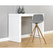 Andres 39.5 inch Belfast Koala Grey Swivel Barstool, Swivel